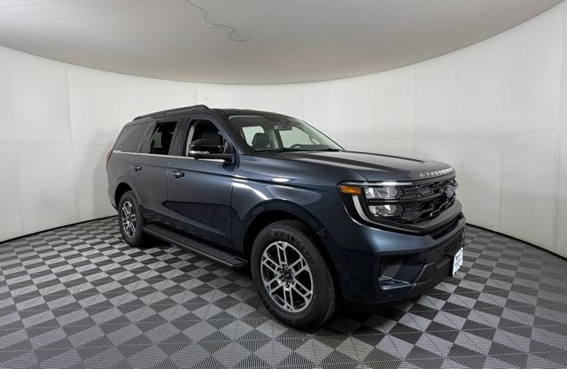 2026 Ford Expedition Active in Blue Metallic — front three-quarter view
