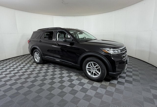 2026 Ford Explorer Active in Black Metallic — front three-quarter view