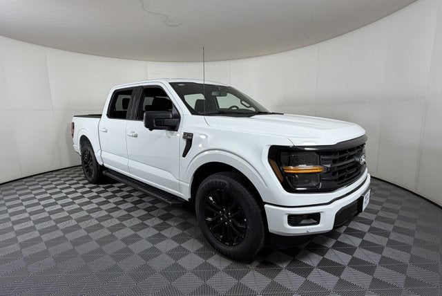 2026 Ford F-150 XLT in Oxford White — front three-quarter view
