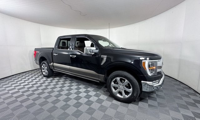 2023 Ford F-150 King Ranch in Brown — front three-quarter view