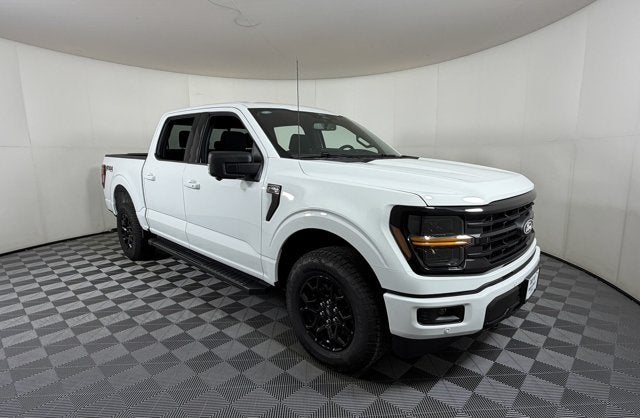 2026 Ford F-150 XLT in Oxford White — front three-quarter view