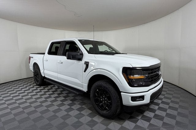 2026 Ford F-150 XLT in Oxford White — front three-quarter view