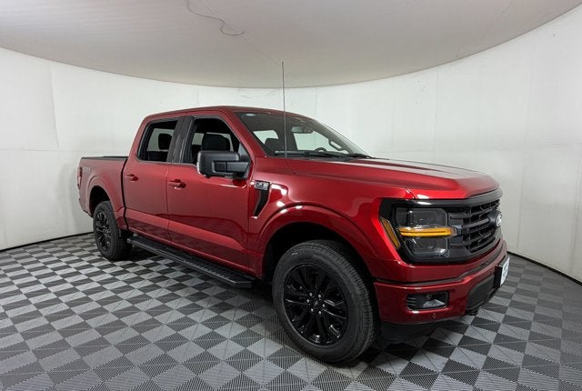 2026 Ford F-150 XLT in Ruby Red Metallic — front three-quarter view