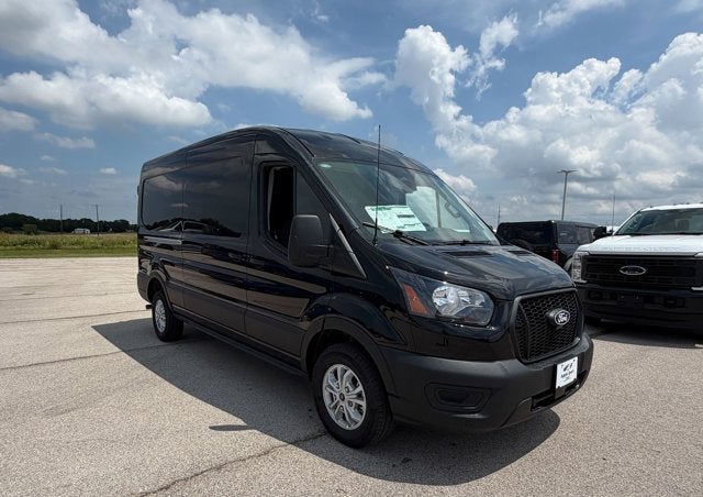 2026 Ford Transit Cargo Van Base in Black Metallic — front three-quarter view