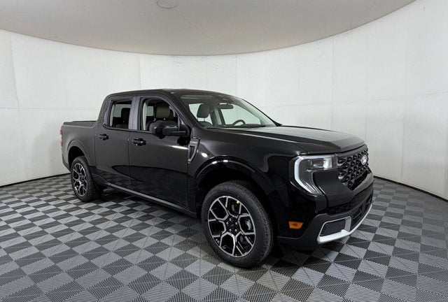 2026 Ford Maverick LARIAT in Shadow Black — front three-quarter view